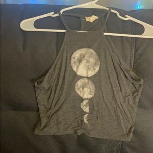 LA hearts Moon Phases Crop Top